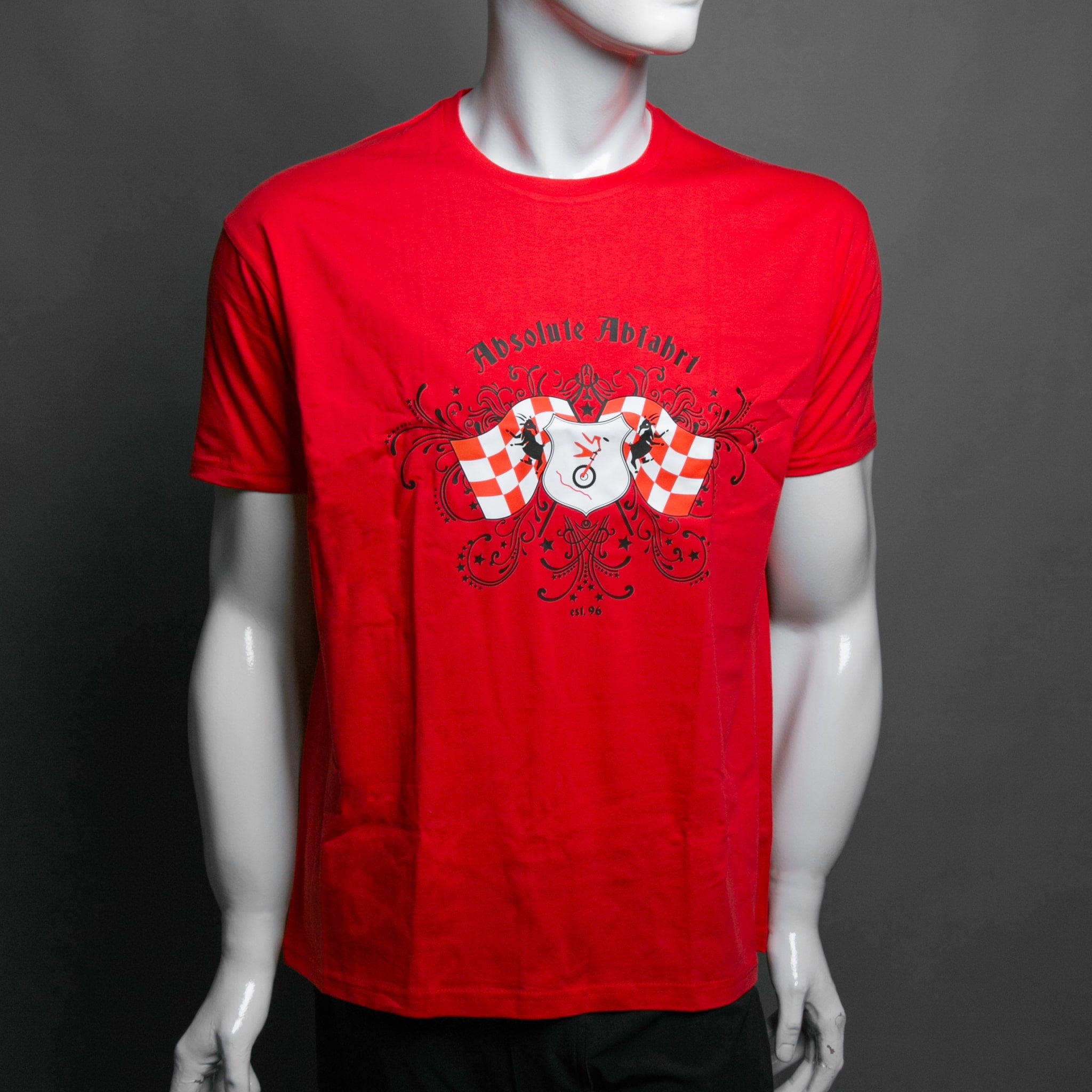 ABSOLUTE ABFAHRT LOGO T-SHIRT rot