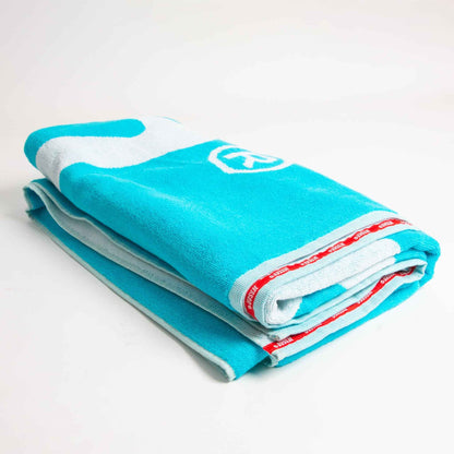 3ESSEN® URLAUBSFETZEN Badetuch - TÜRKIS-WEIß - 3ESSEN®