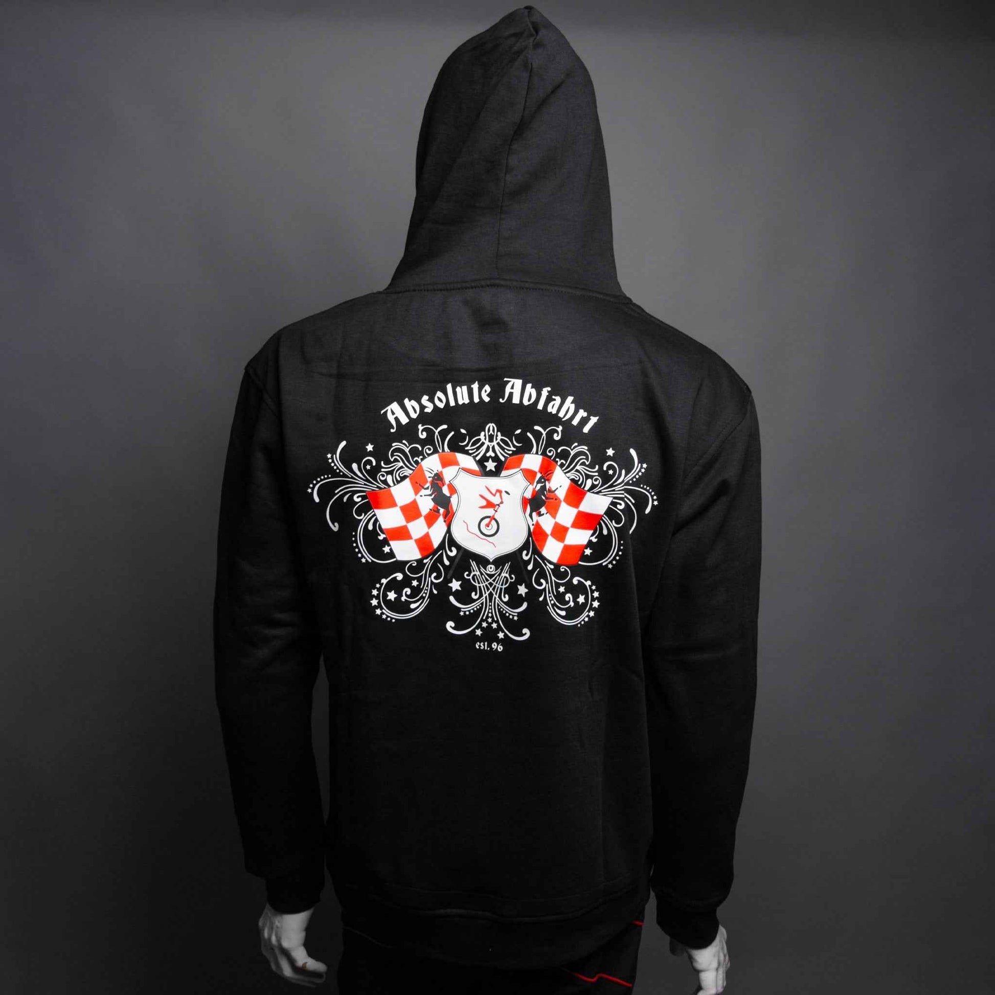 ABSOLUTE ABFAHRT LOGO HOODIE schwarz