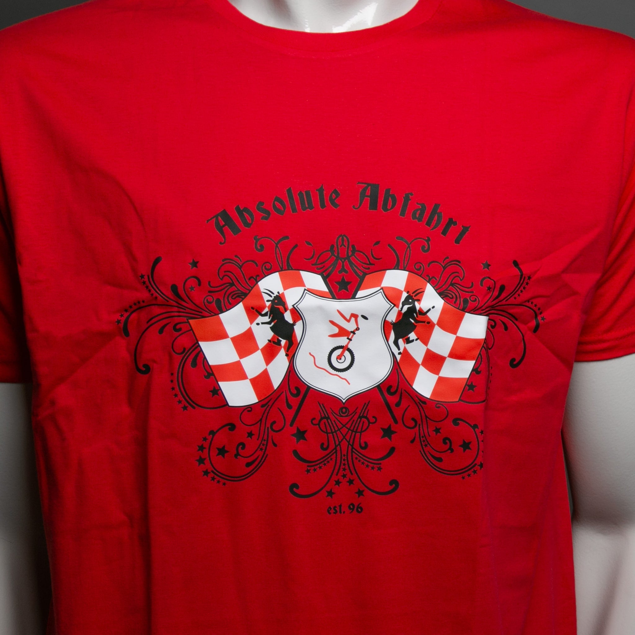 ABSOLUTE ABFAHRT LOGO T-SHIRT rot
